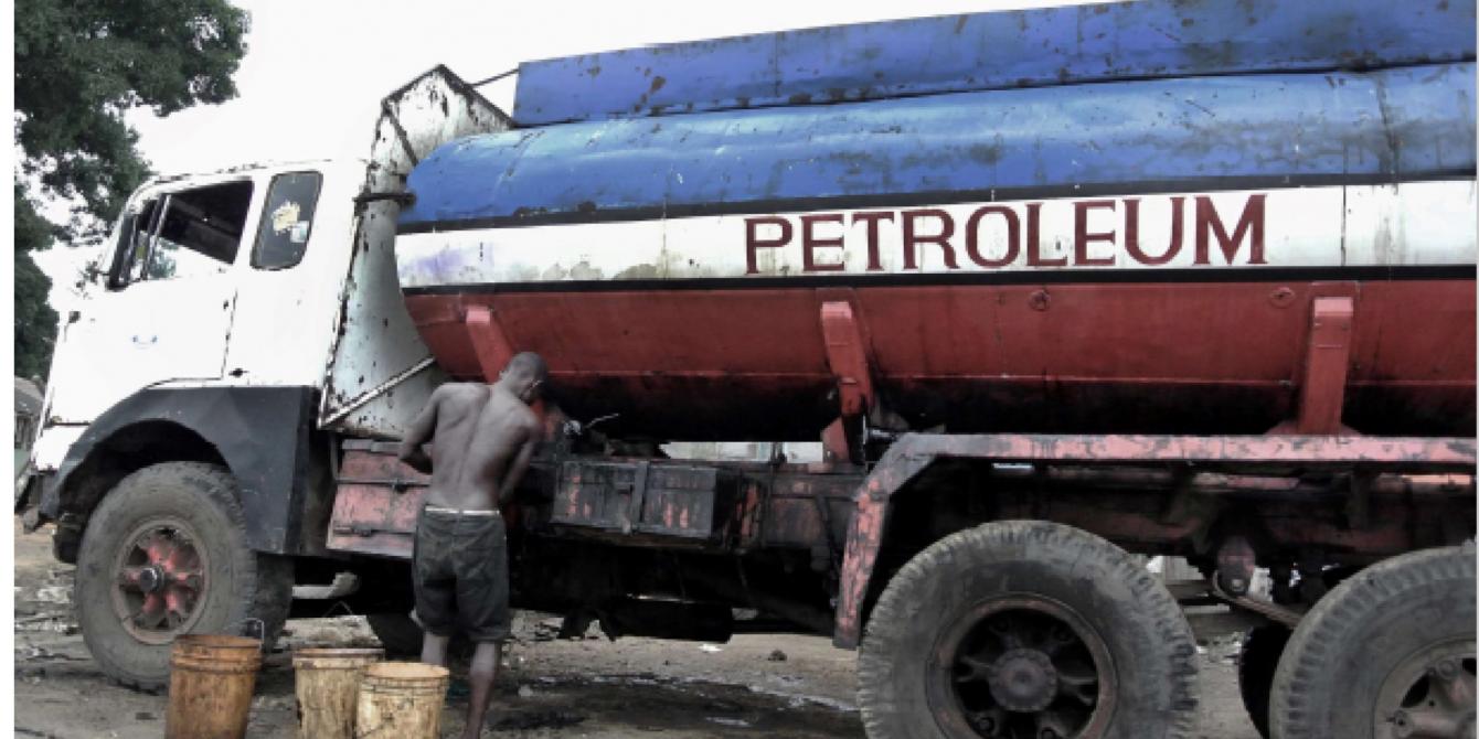 Absent a pipeline, oil in Kenya is moved by trucks in a costly transport scheme.