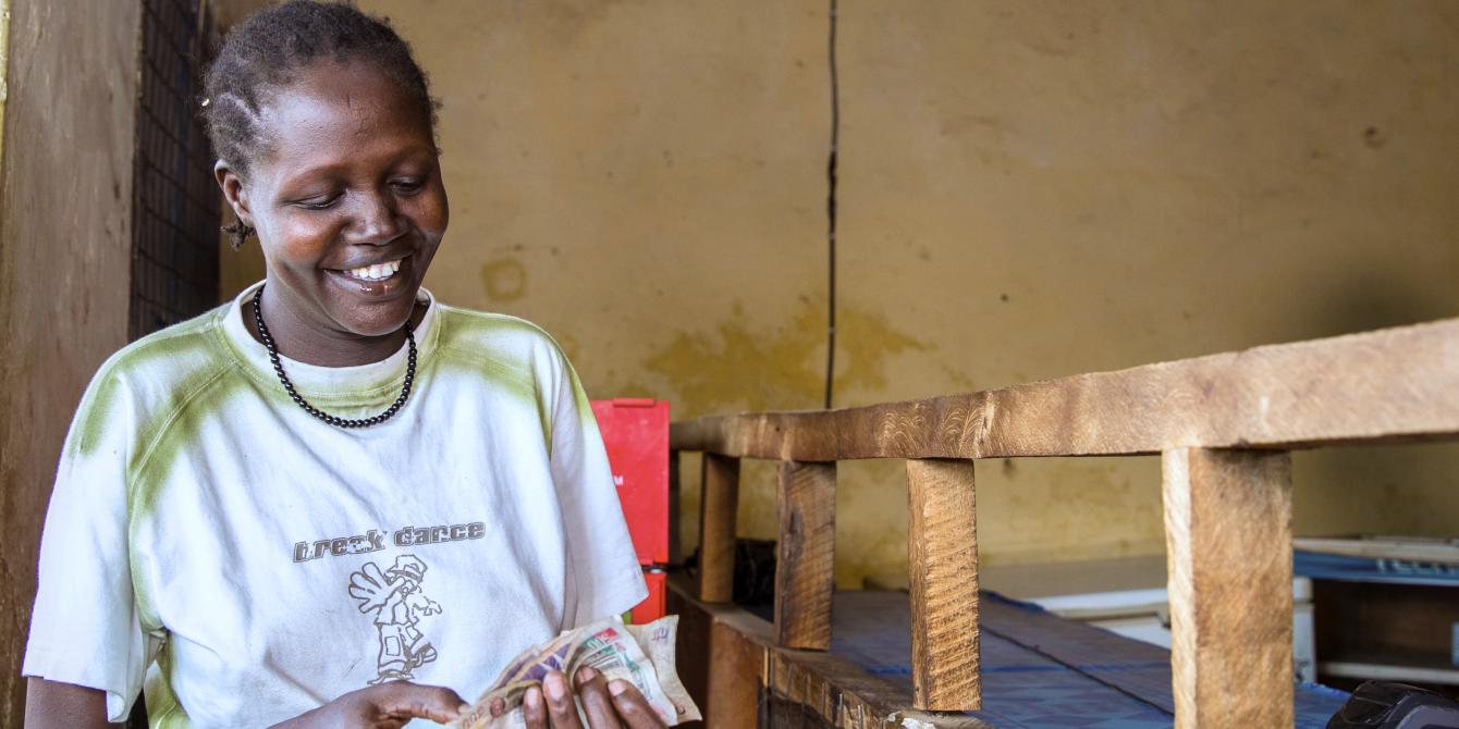 Behind Catherine�s smile Oxfam in Kenya