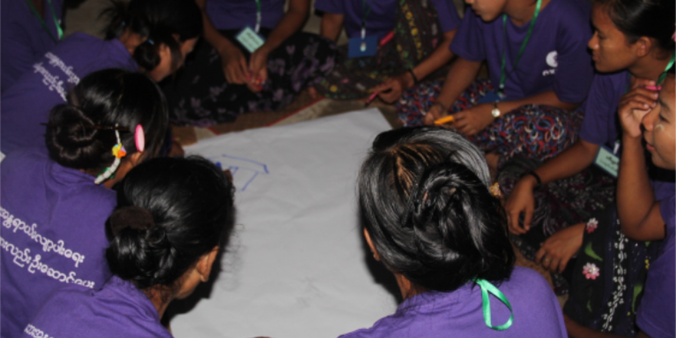 Local Women participants in the disaster risk management training Local Women participants in the disaster risk management training