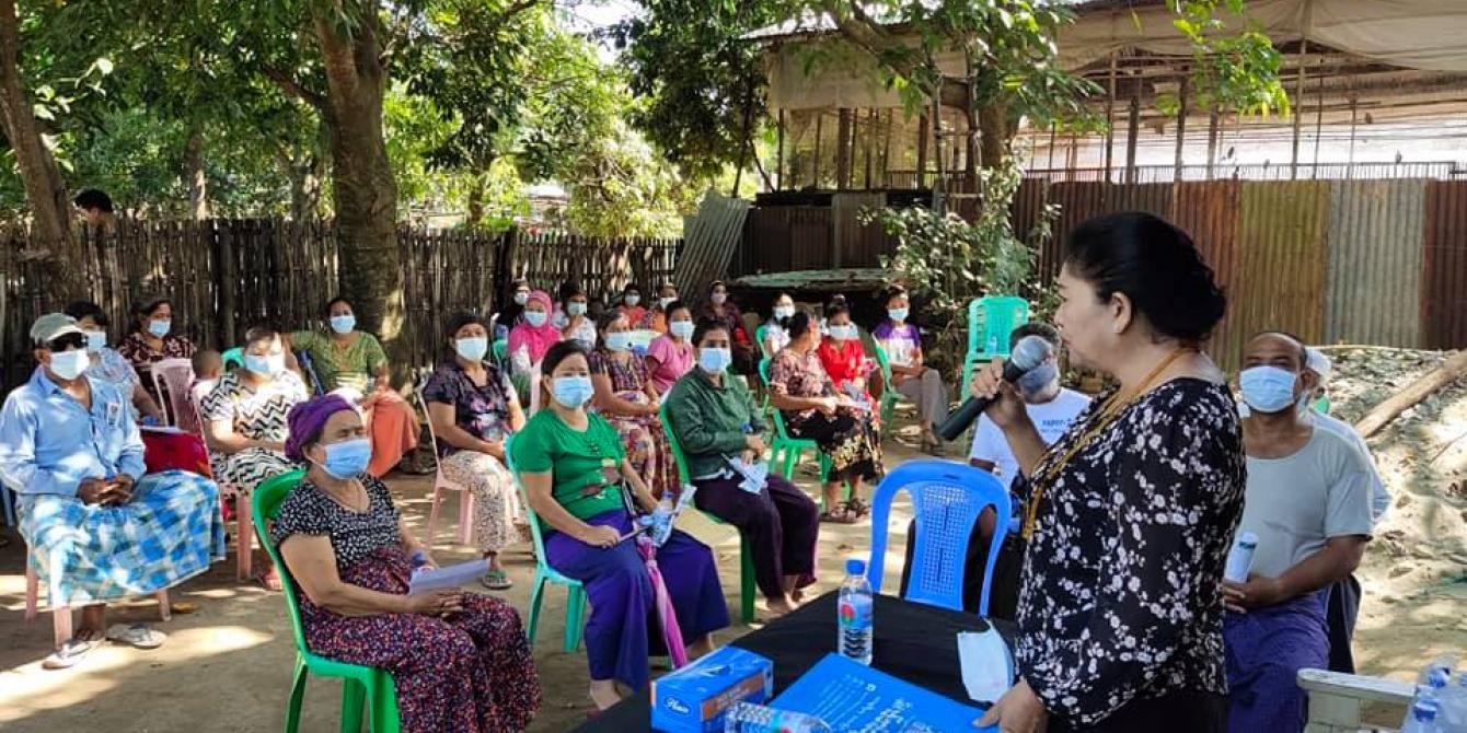Daw Doi Bu meeting with public Daw Doi Bu meeting with public