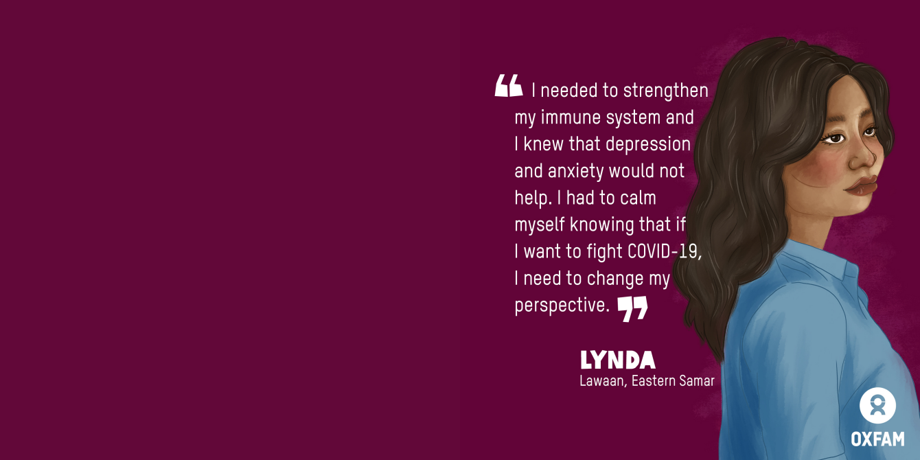 Lynda, HBCC Stigma Stories (Illustration: Vina Salazar/Oxfam) Lynda, HBCC Stigma Stories (Illustration: Vina Salazar/Oxfam)