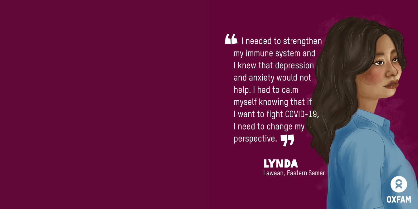 Lynda, HBCC Stigma Stories (Illustration: Vina Salazar/Oxfam)