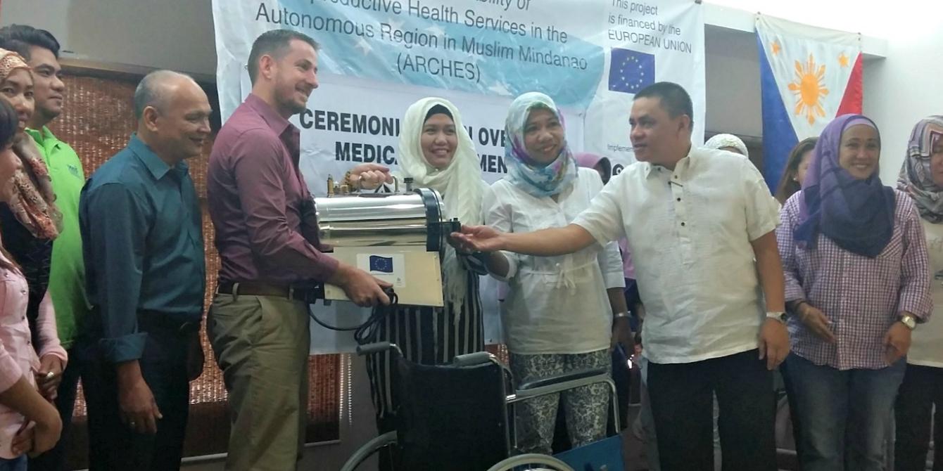 Oxfam and EU through ARCHES Project donates P4 million worth medical equipment to benefit 14 ARMM cities and municipalities (Photo: Oxfam)