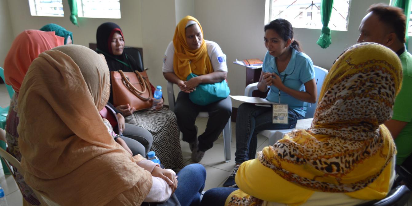 UnYPhil-Women, psychosocial, Marawi response, Saguiaran