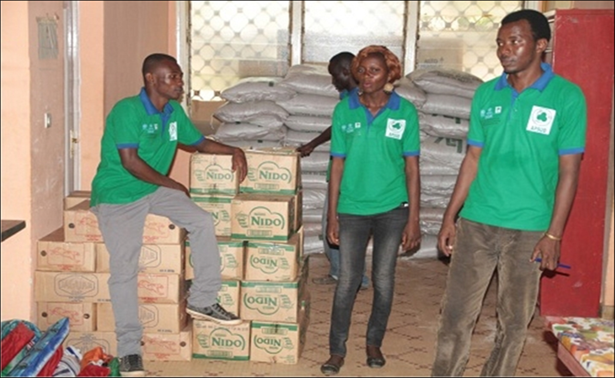 Interventions de sécurité alimentaire menées conjointement par les équipes APSUD et Oxfam, un cadre idéal pour le transfert pratique de compétences