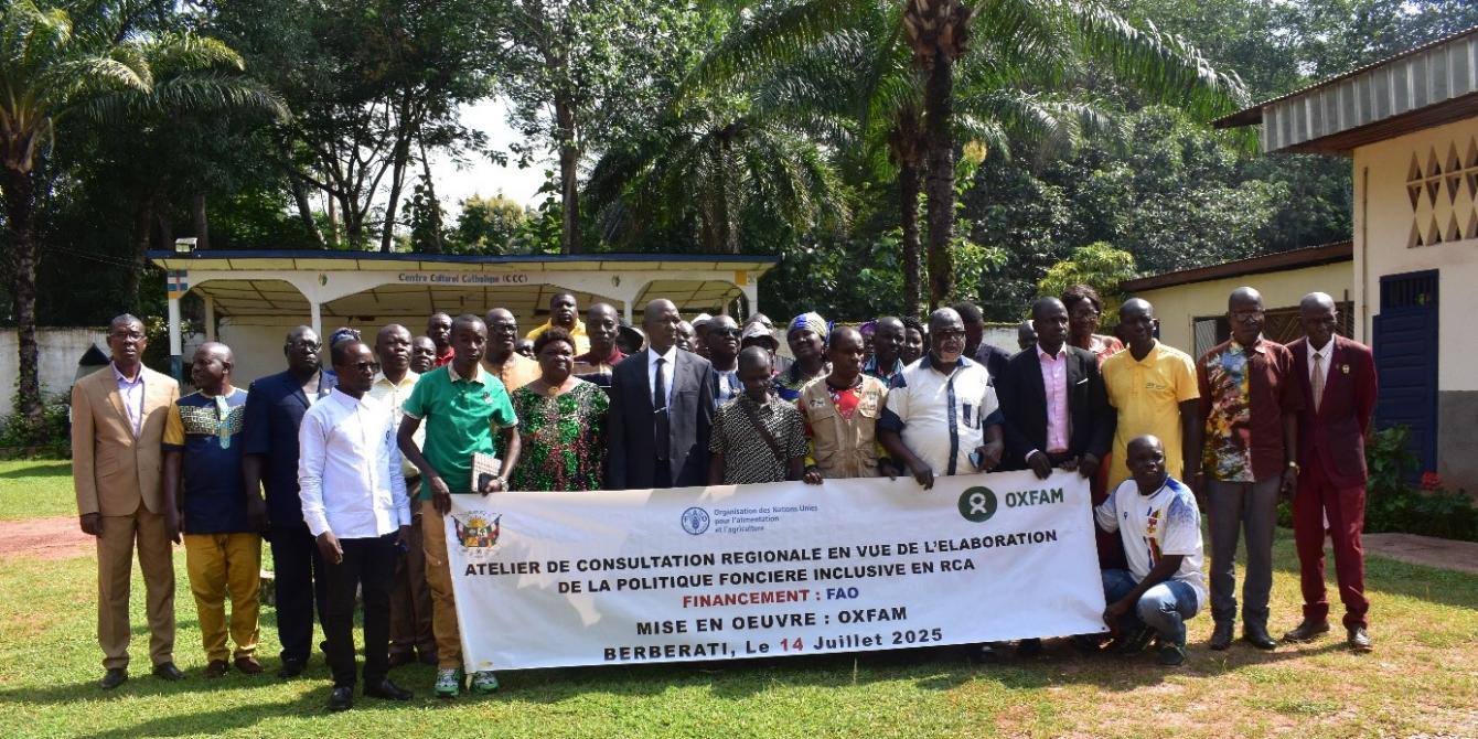 Oxfam, un acteur clé dans la réforme et la gouvernance foncière en République Centrafricaine