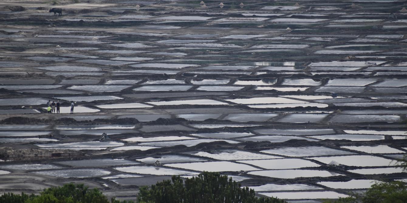 One of the salt mines in Uganda