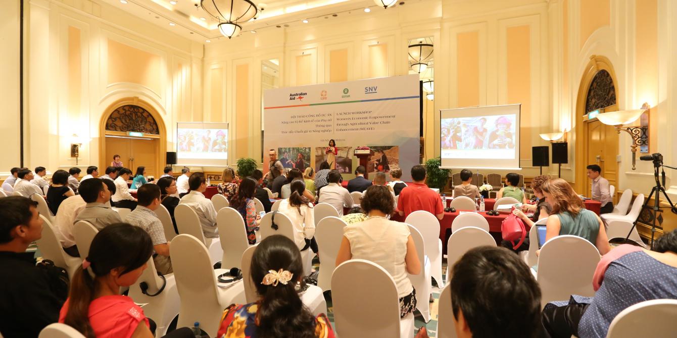 WEAVE launch workshop in Hanoi. Credit: Oxfam in Vietnam WEAVE launch workshop in Hanoi. Credit: Oxfam in Vietnam