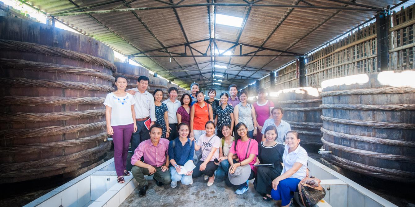 EFD Representatives visit Van Phan Fisheries Company. Credit: Oxfam Vietnam EFD Representatives visit Van Phan Fisheries Company. Credit: Oxfam Vietnam