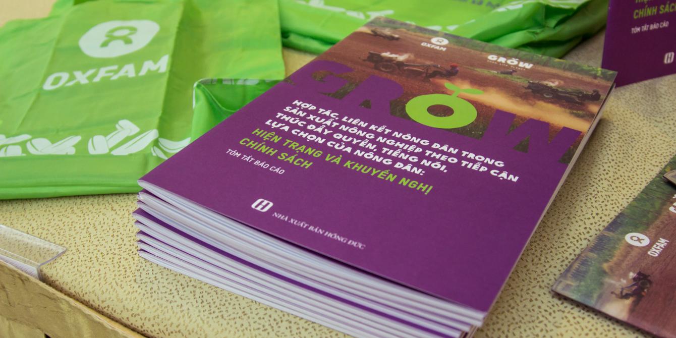 GROW in Vietnam report launch, 2015. Credit: Oxfam Vietnam GROW in Vietnam report launch, 2015. Credit: Oxfam Vietnam