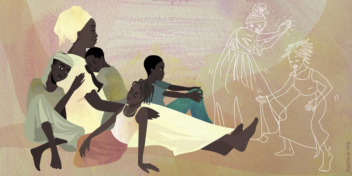 Illustration de Victorine au Burkina Faso. Crédit : Sophie Le Hire Illustration de Victorine au Burkina Faso. Crédit : Sophie Le Hire